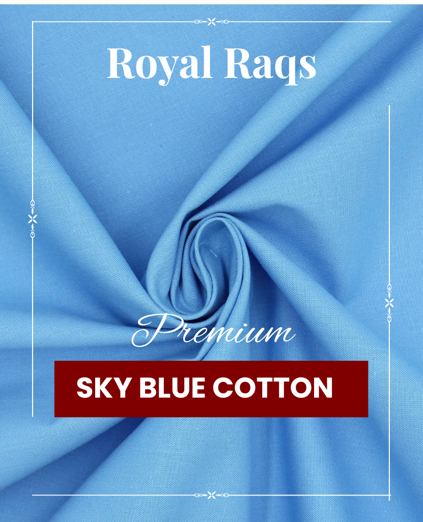 Sky Blue Cotton – Soft Serenity with Everyday Ease | Royal Raqs