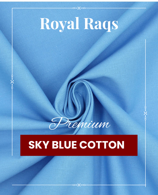 Sky Blue Cotton – Soft Serenity with Everyday Ease | Royal Raqs